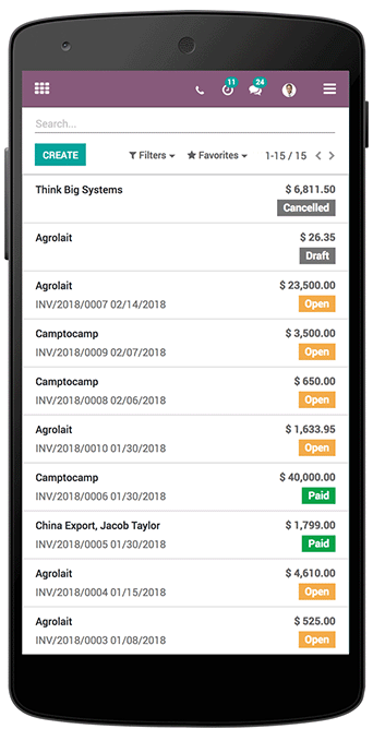 Odoo Accounting Integrated